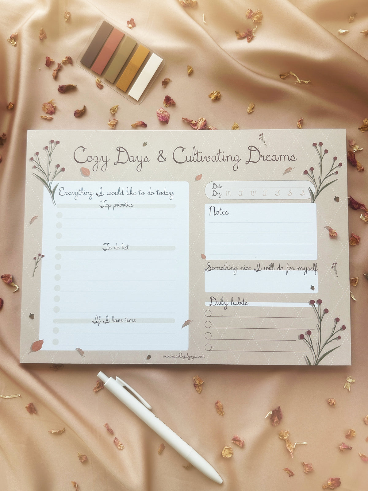 🍂 Autumnal Daily Notepad 🍂