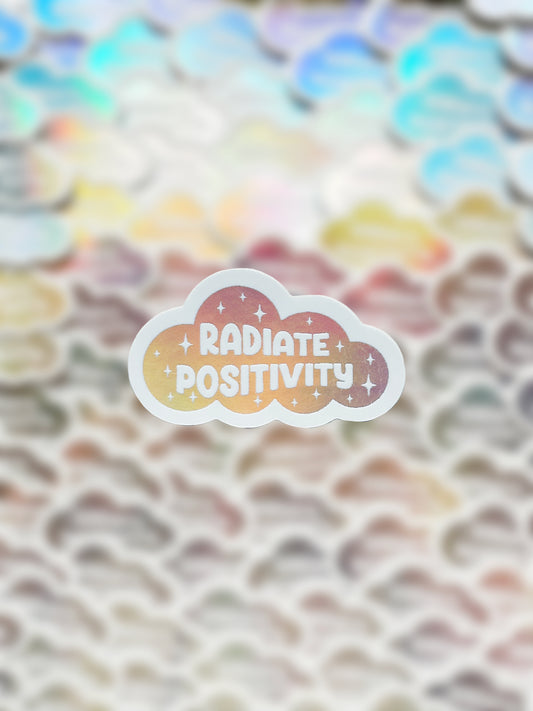 Radiate Positivity Sticker