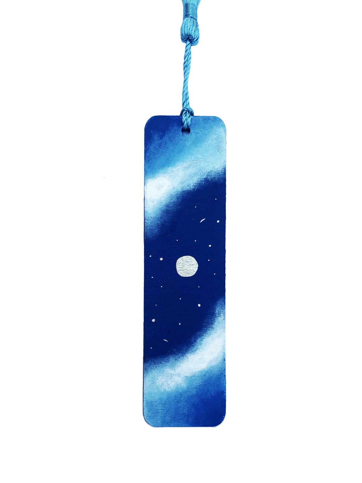 Golden Moon Painted Bookmark
