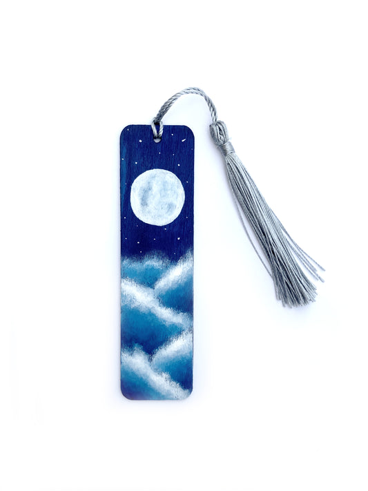 Full Moon Painted Bookmark