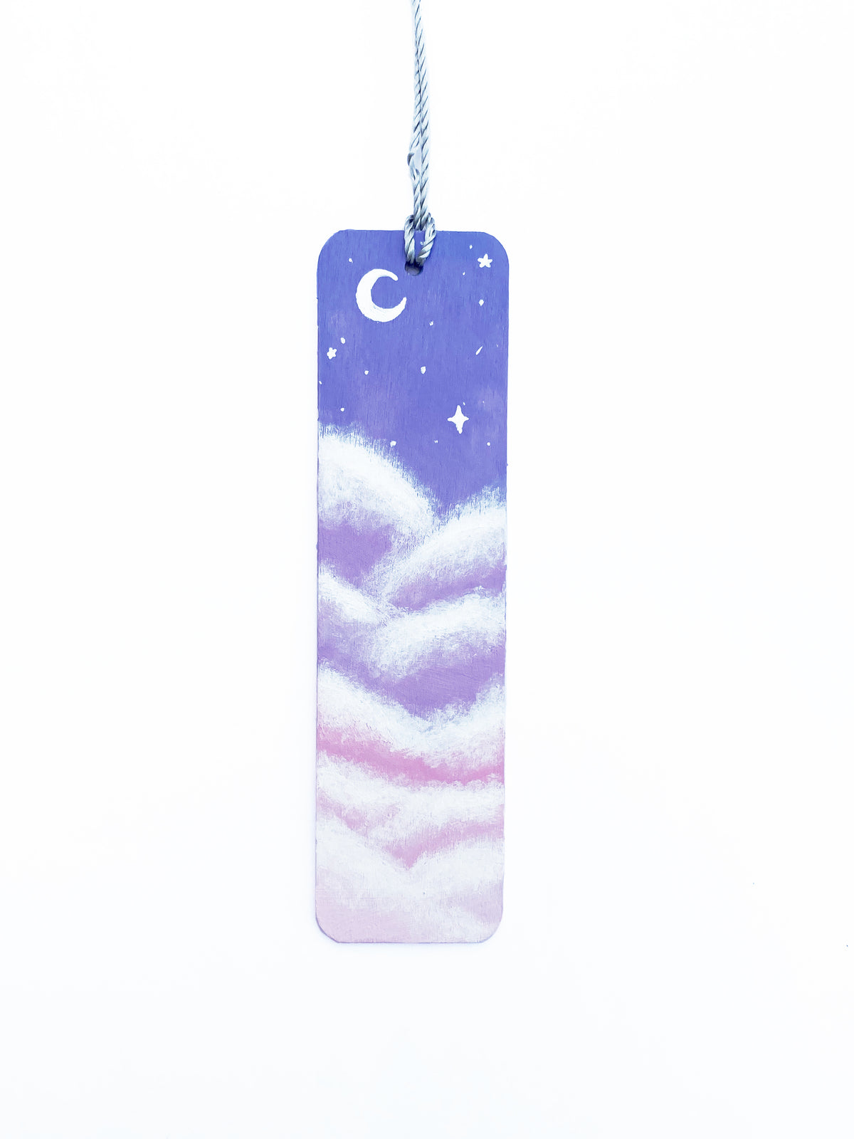 Pink Sky Painted Bookmark