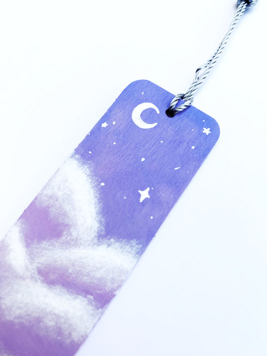 Pink Sky Painted Bookmark