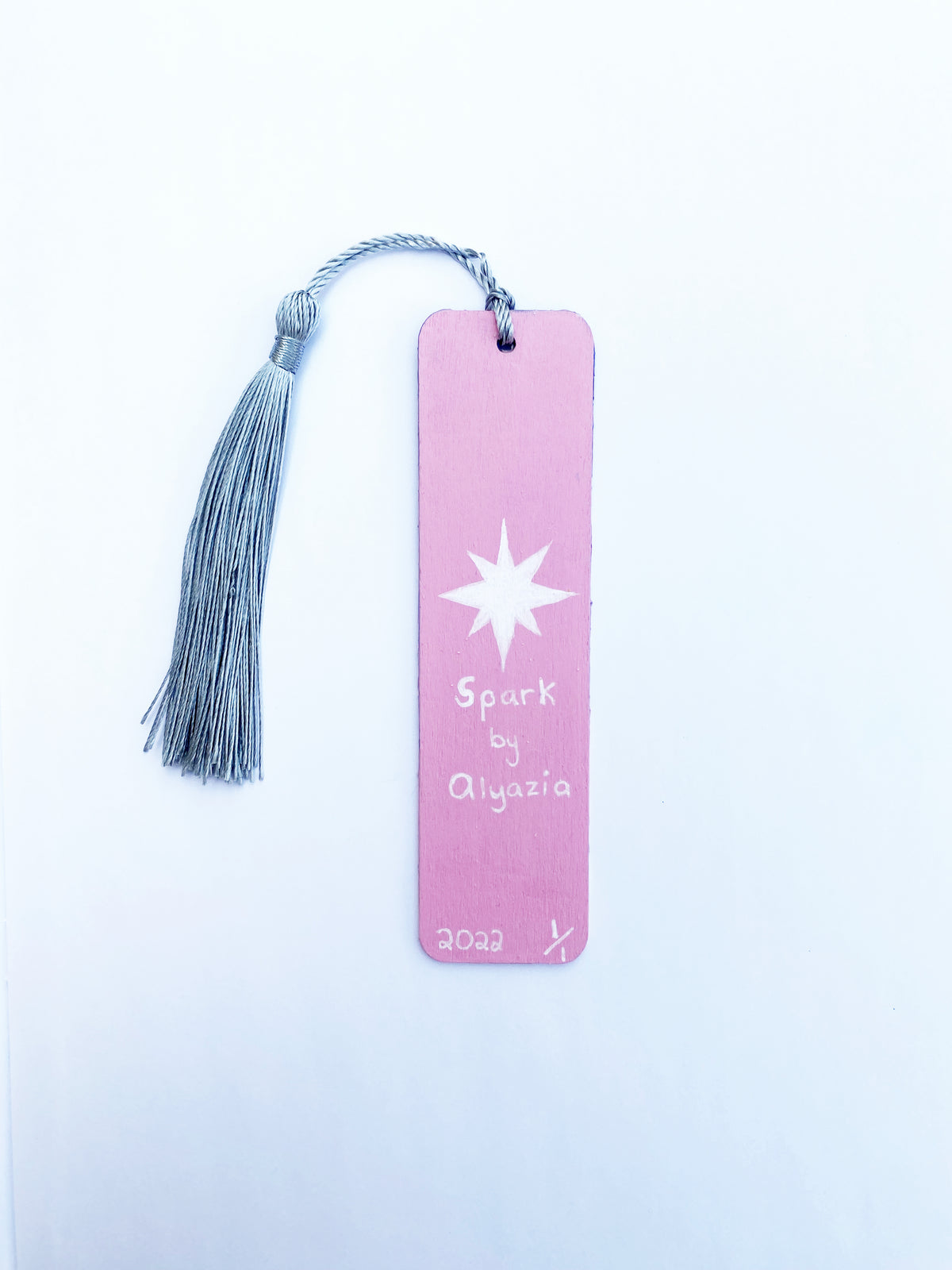 Pink Sky Painted Bookmark