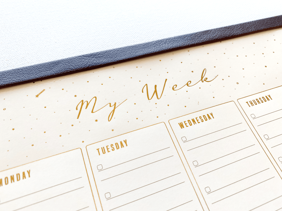 The Golden Weekly Notepad
